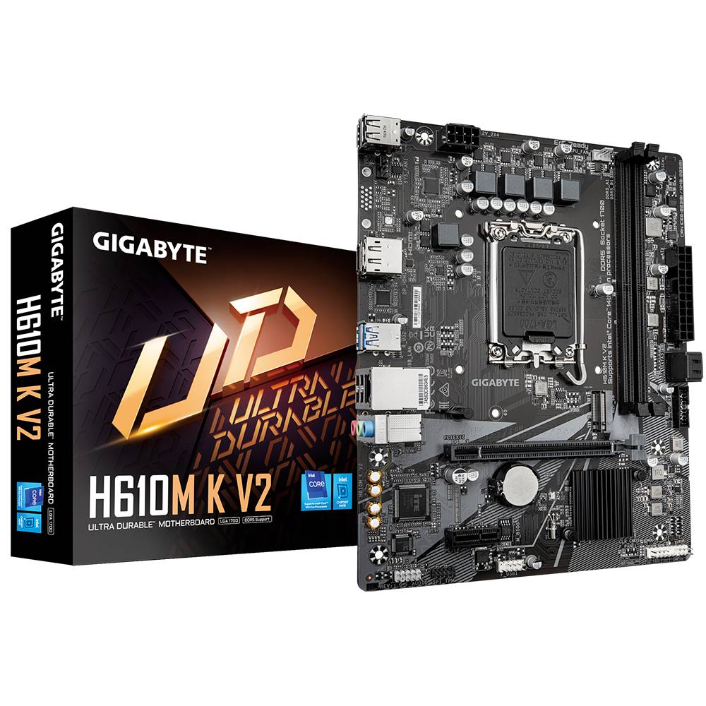 TARJETA MADRE GIGABYTE ATX H610M K V2 DDR5 - S-1700