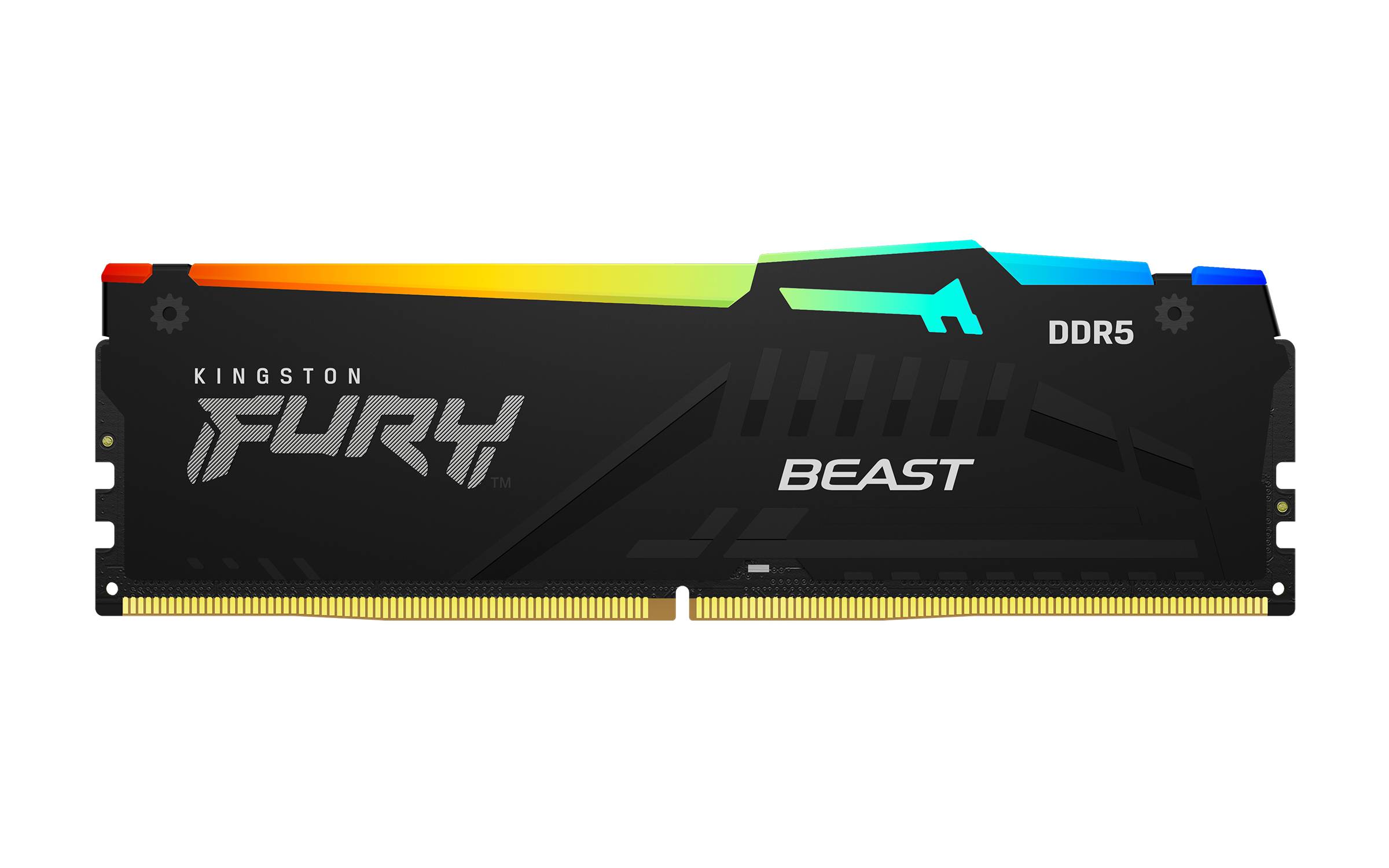 MEMORIA RAM KINGSTON FURY BEAST BLACK XMP RGB DIMM DDR5 16GB 5200MT/S CL40 1RX8 1.25V -
