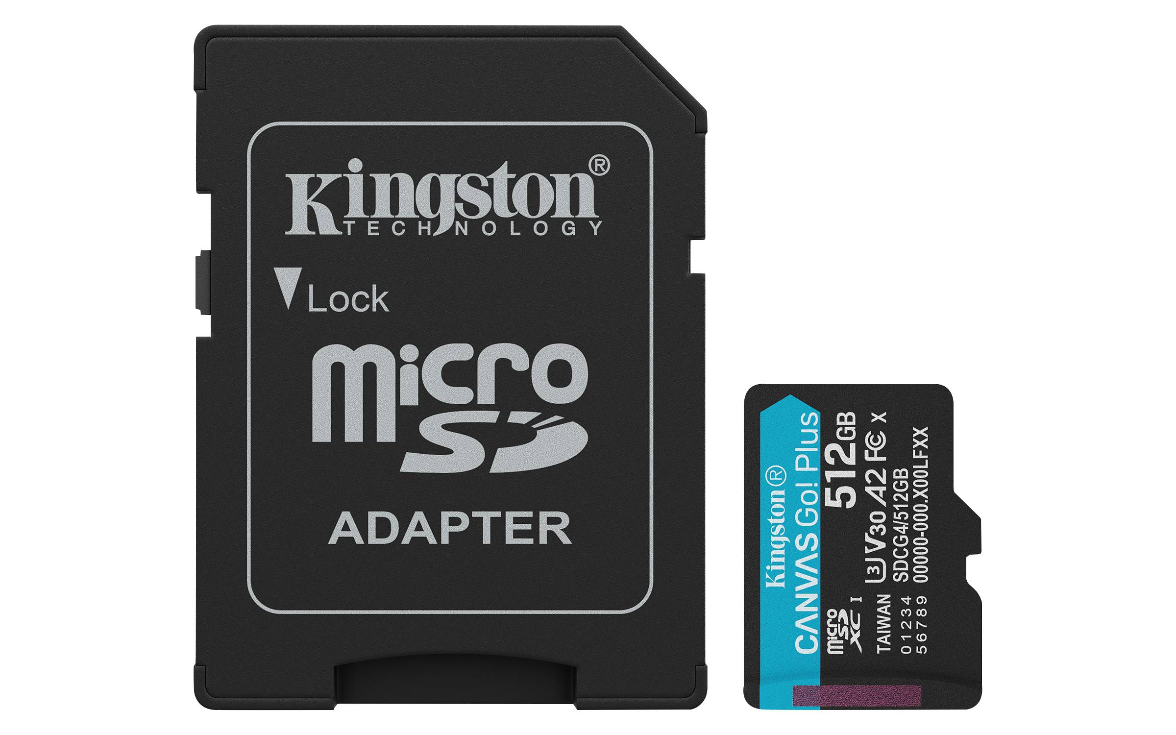 MEMORIA MICROSD KINGSTON CANVAS GO! PLUS GEN4 512GB R.200MB/S W.160MB/S CL10 UHS-I U3 V30 A2 -