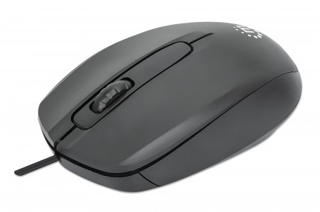 190190 Mouse USB óptico con cable - tres botones con rueda de desplazamiento