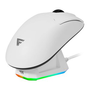Mouse GAME FACTOR MOW800-WH Mouse gamer inalámbrico 4K -