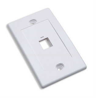 163286 TAPA (FACEPLATE) 1 PERFORACION COLOR BLANCO -