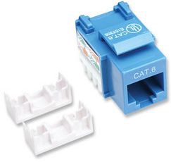 210737 JACK RJ45 CAT6 KEYSTONE DE IMPACTO AZUL - Para uso con cable sin blindaje (UTP) Cat6