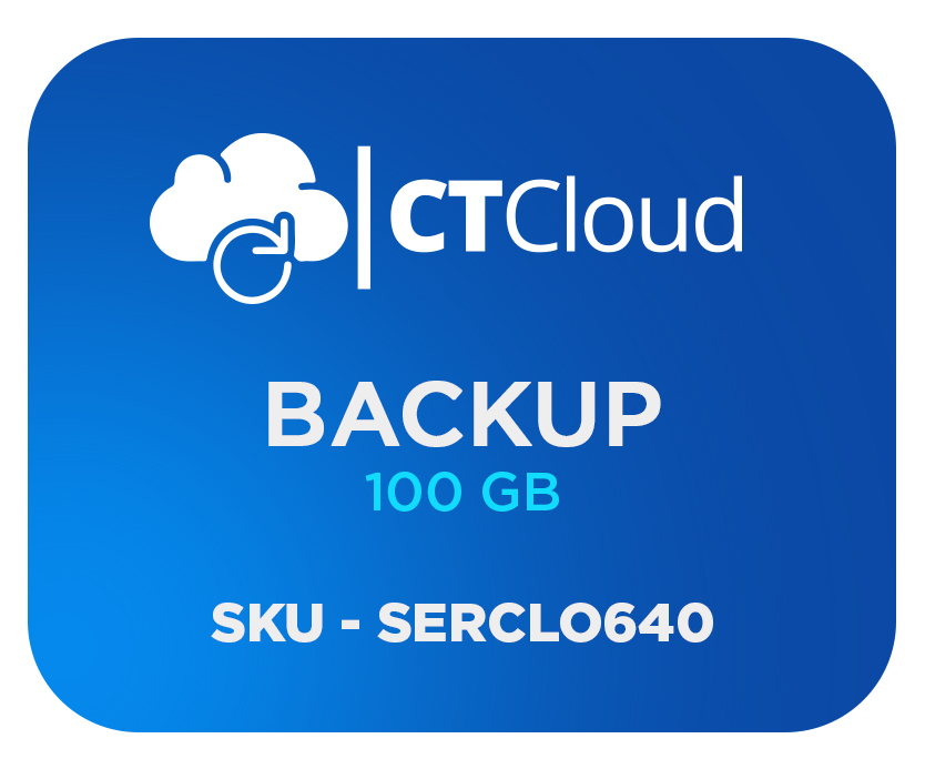 Backup en la nub CT Cloud NCBU100GB - Servicio de Nube