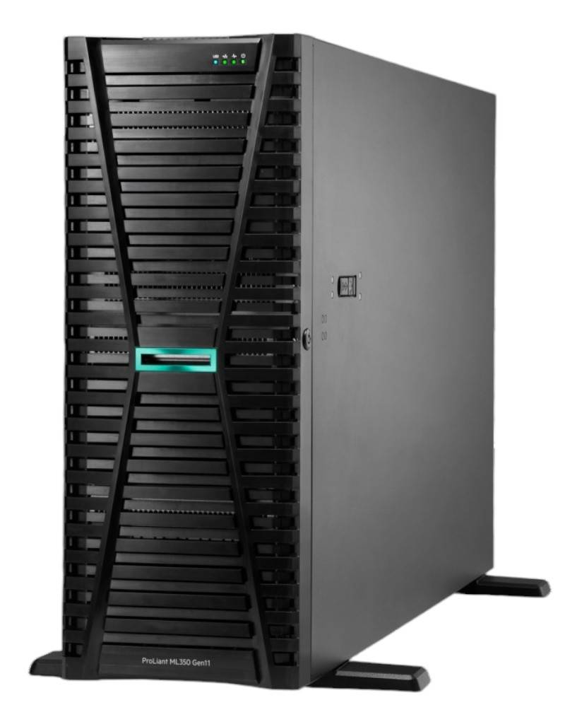Servidor HPE ProLiant ML350 Gen11 4410Y 2 GHz 12c 1P 64 GB-R 8 SFF MR408i-o SSD 2x960GB y fuente redundante 2x800W LA -