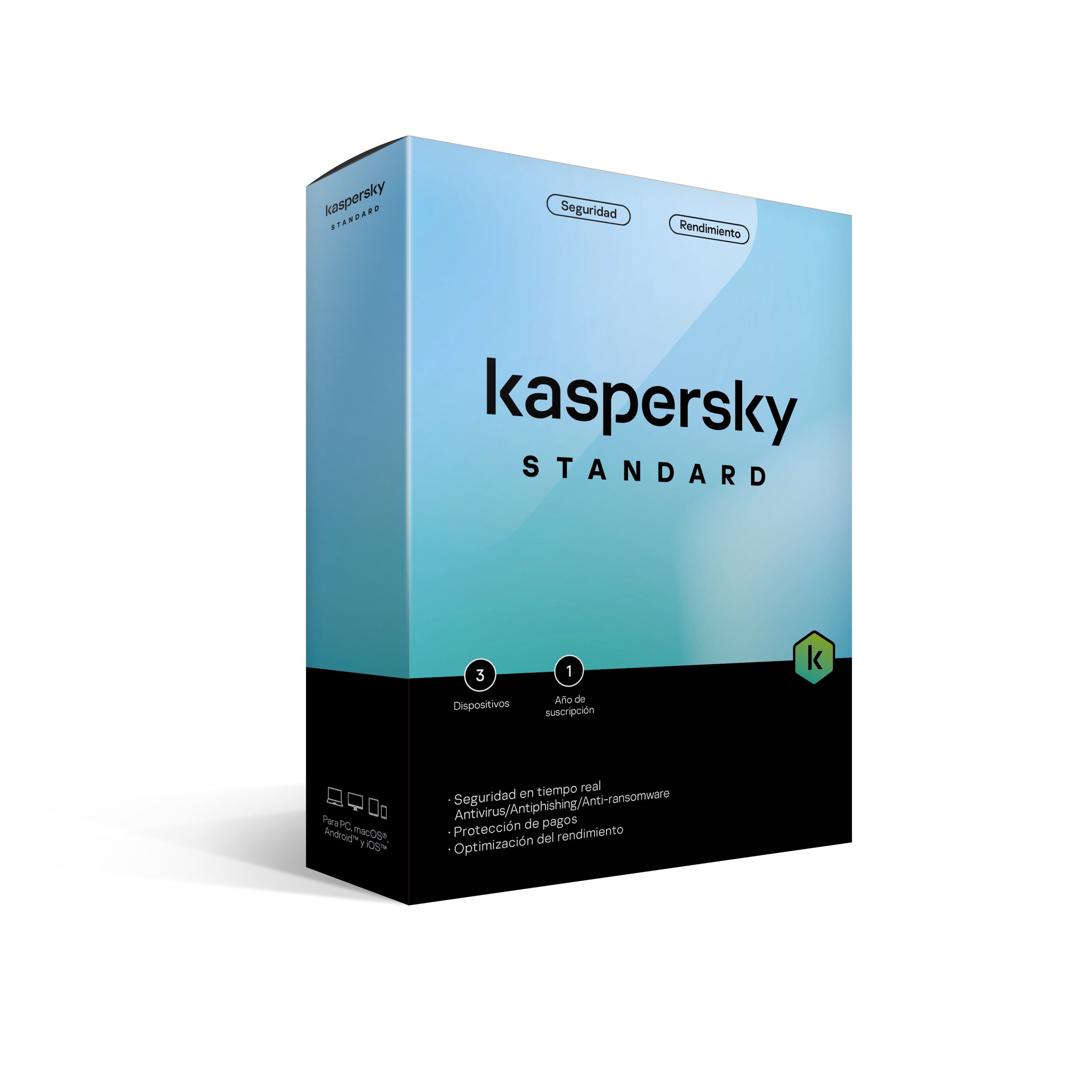 KASPERSKY STANDARD 3 DISPOSITIVOS 1 AÑO (ANTI-VIRUS) -