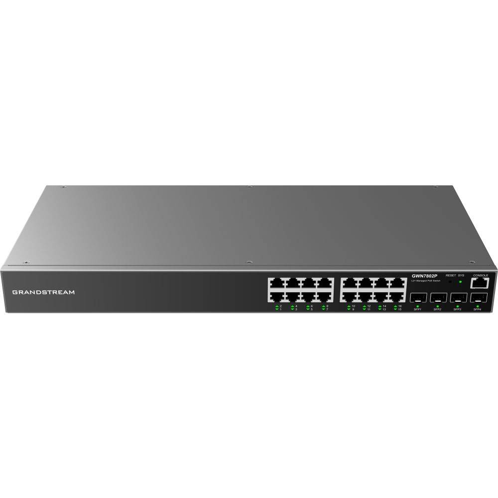 Switch Gigabit Ethernet Administrable de 16 puertos PoEc + 4 Puertos SFP Uplink - hasta 240W de salida