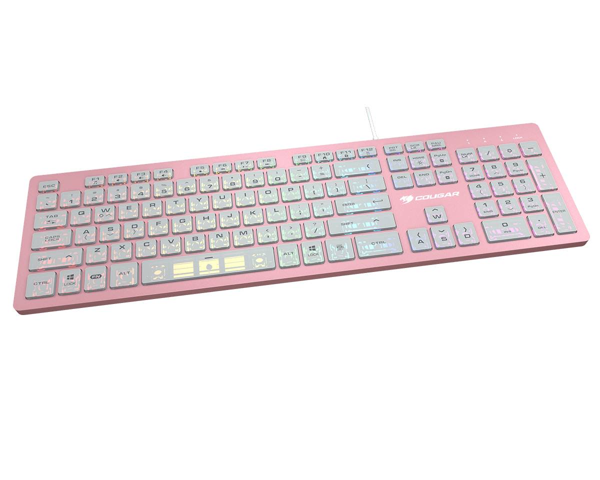 TECLADO COUGAR VANTAR ROSA 37VAPXNMX.0002 -