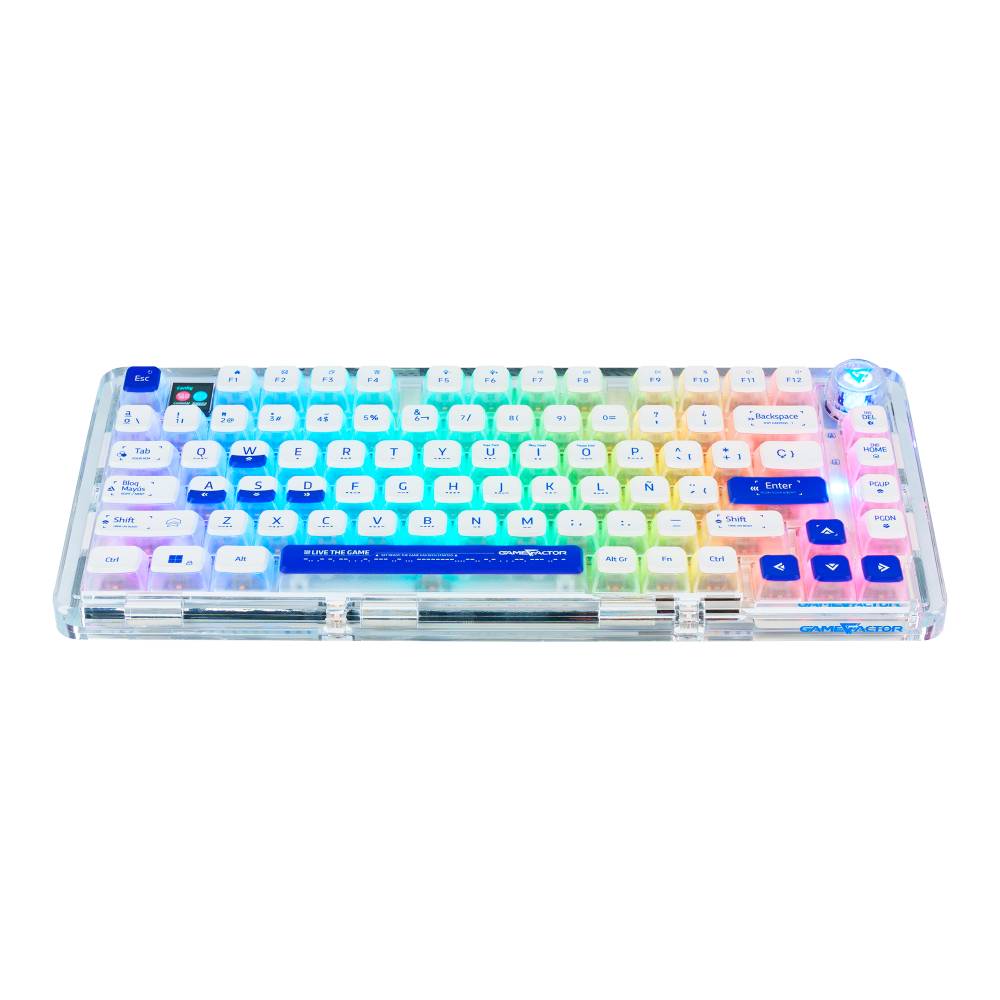 Teclado Vorago GAME FACTOR KBG800 Teclado Gasket personalizable - formato 75  con RGB configurable