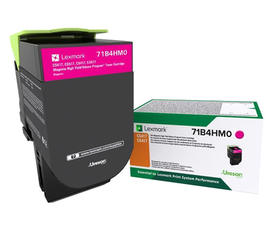 Toner MAGENTA LEXMARK 71B4HM0. Alto Rendimiento - capacidad 3