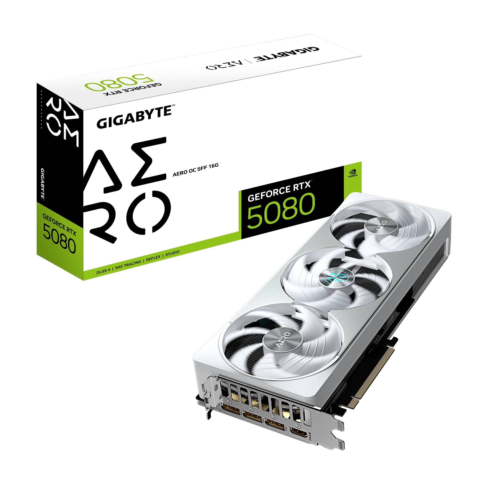 Tarjeta de Video GIGABYTE GV-N5080AERO OC-16GD Procesamiento de gráficos GeForce RTX™ 5080 -