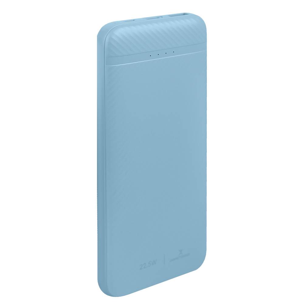 Power Bank de Carga Rápida 22.5W con Cable Tipo C Bolt Color Azul |PERFECT CHOICE -