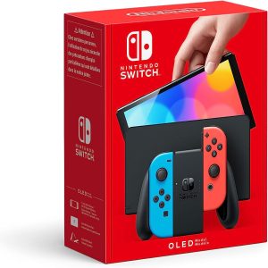 Nintendo Switch Modelo OLED Color Joycons Neon Red   Neon Blue. Version Internacional -