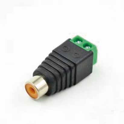 QIAN CONECTOR CAT5-CAT6 DE UTP AUDIO - VIDEO / RCA HEMBRA /VIDEO PARA CCTV PIN2  VIDEOVIGILANCIA MOD. QAY-60305