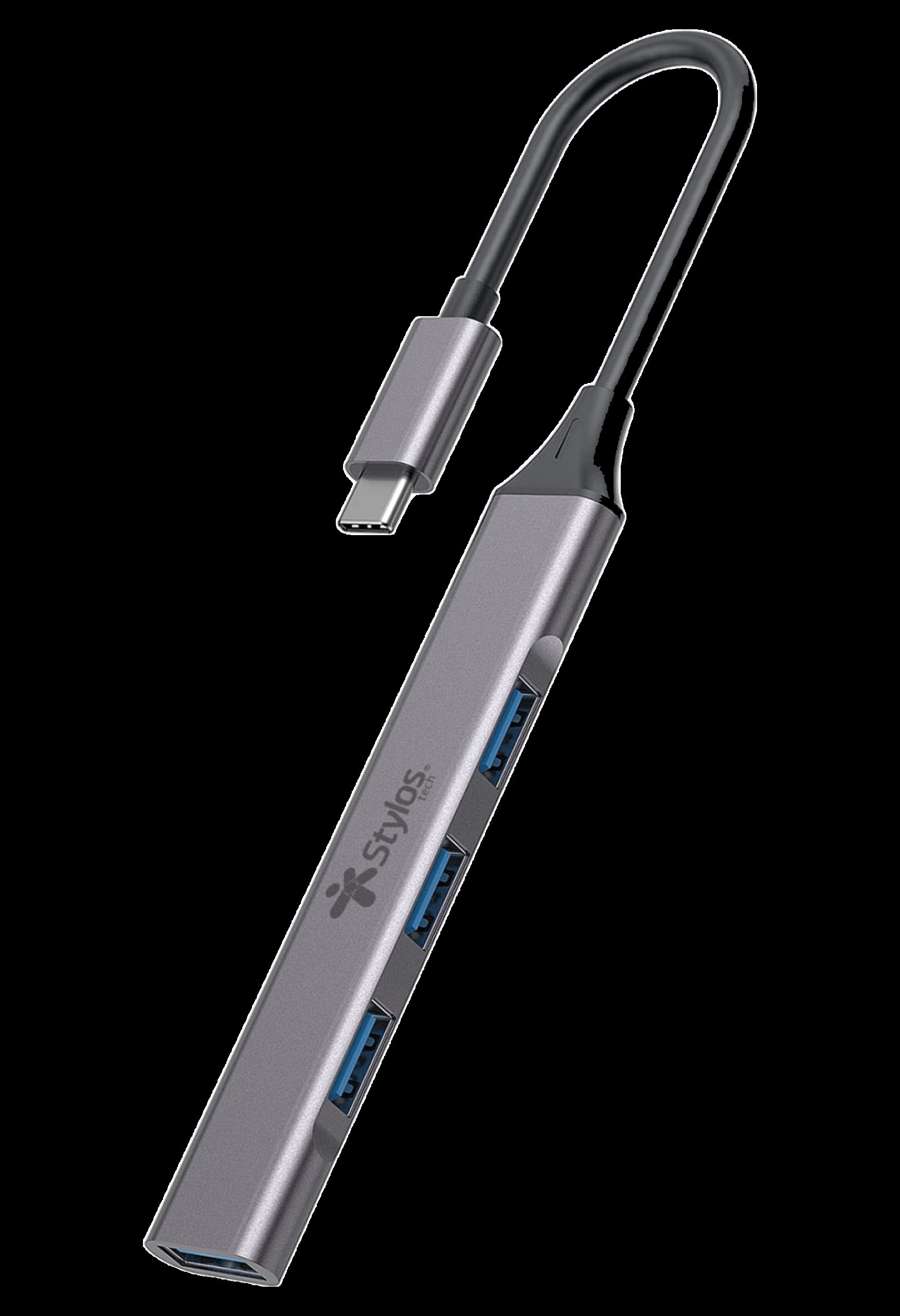 Adaptador HUB 4 En 1 Stylos. STCBHUB42G -