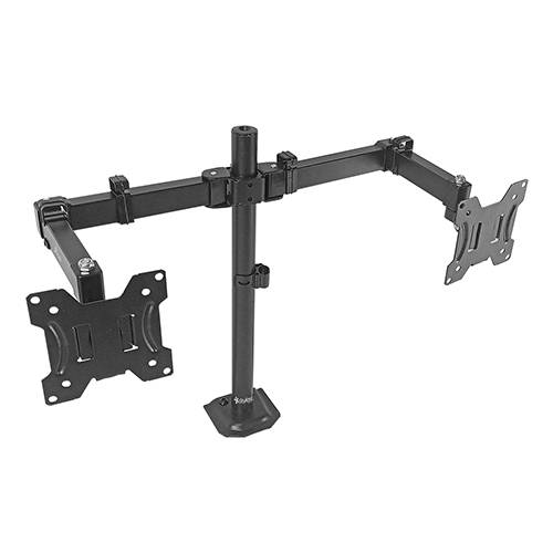 SOPORTE PARA MONITOR DOBLE BRAZO NEGRO. STGASOP1B -