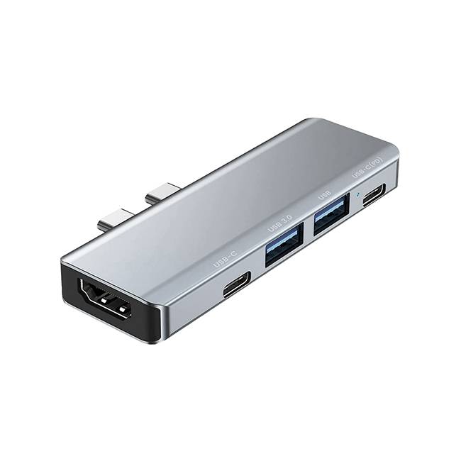 DockStation 5 EN 1 UBP UB52 Hub Adaptador Urban Balance con 5 entradas. Entradas HDMI - USB A y tipo C. Carga máxima PD de 100W. Especial para MACBOOK / APP