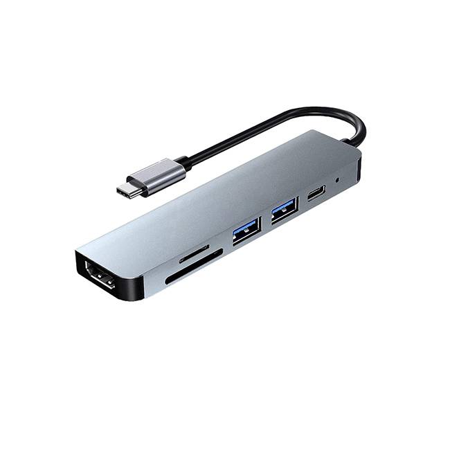 DockStation  HUB DBUGG  6 EN 1 UB GR UB61 Hub 6 en 1 UB61 Urban Balance - Con cables USB 3.0 o 2.0