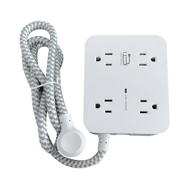 Tira multicontacto HN8U5WC2 - 8 tomas de corriente espaciadas. 2 USB A