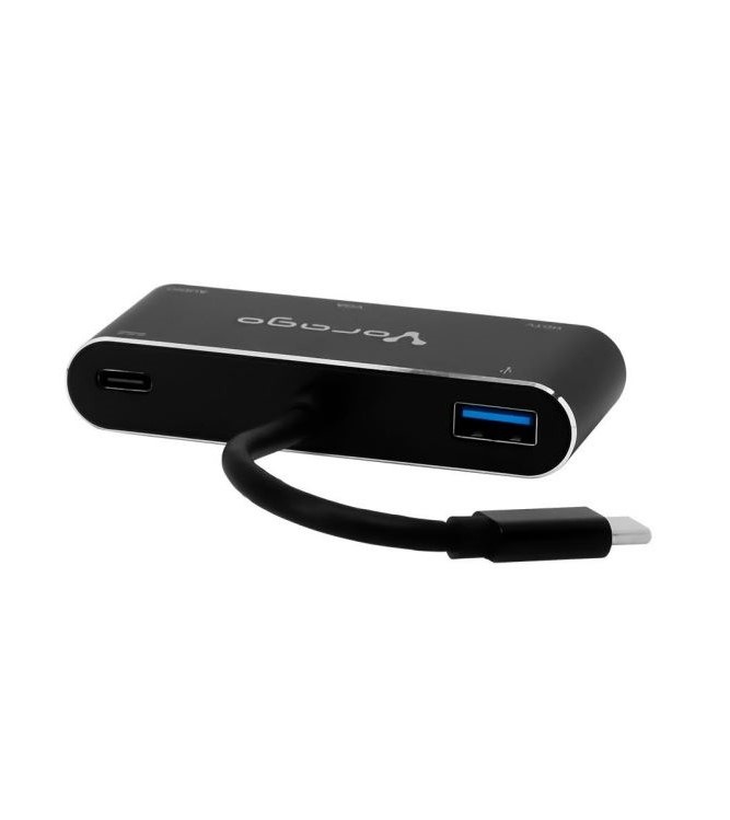 Convertidor Vorago 5 en 1 ADP-350 Usb tipo C a HDMI - VGA