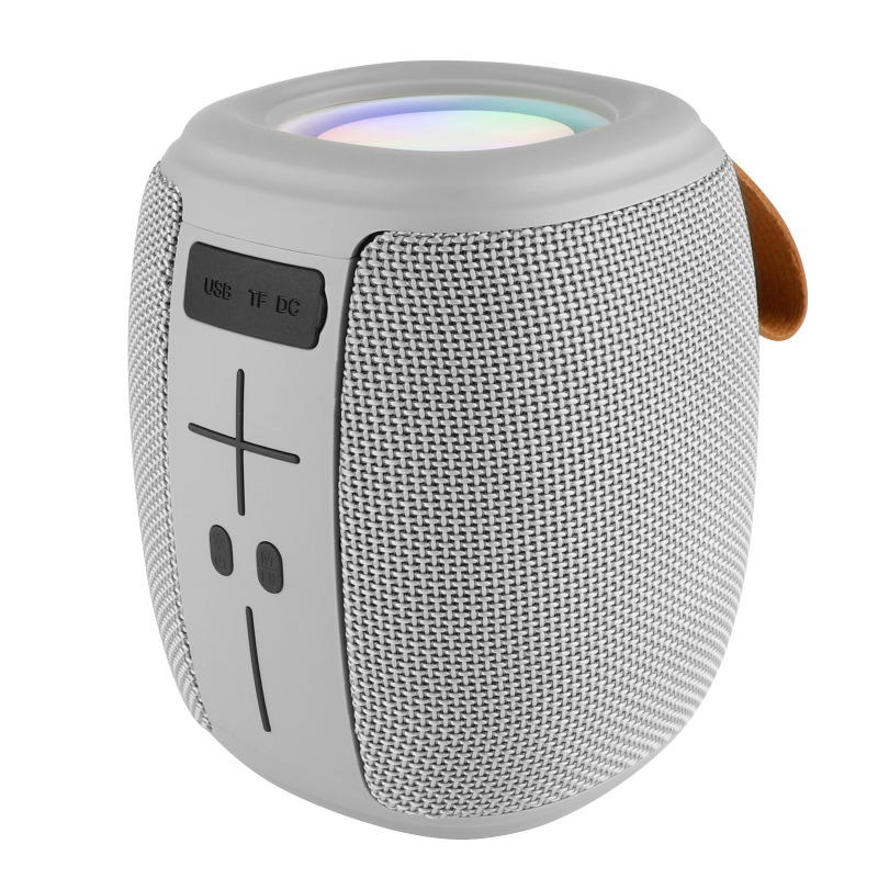 Bocina Bluetooth Inalámbrica Luz LED Función TWS Novel Drum Color Gris | PERFECT CHOICE -