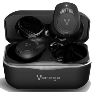 Audifonos earbud Vorago Premium ESB-600-ANC. Cancelación de ruido / Noise Cancelling TWS IPX5 21Hrs control táctil 590mAh -