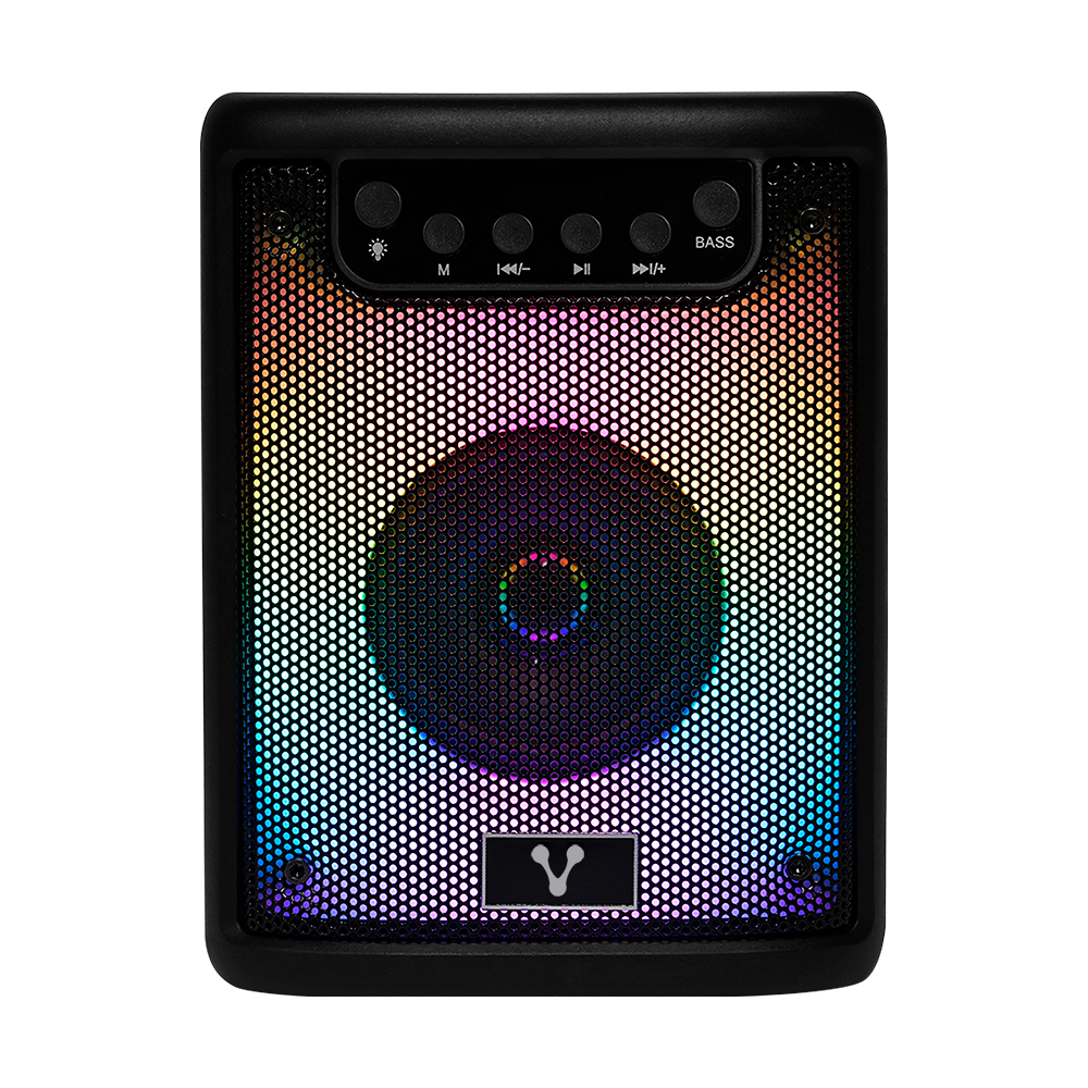 MINI BAFLE VORAGO KSP-180 NEGRO 3 10WATTS RMS / RECARGABLE / TWS BT 4HRS CARGA USB TIPO C -