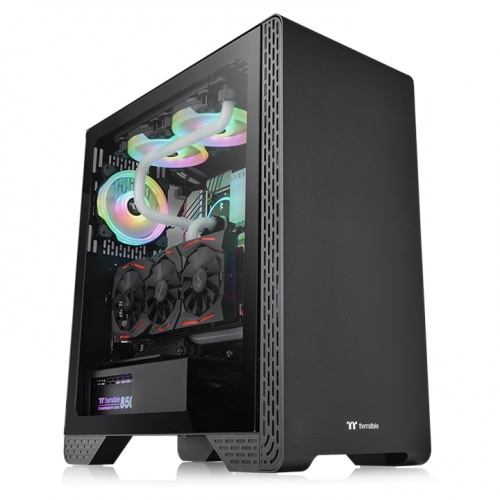 Gabinete Thermaltake S300 TG BLACK Mid Tower - ATX/Micro-ATX/Mini-ITX