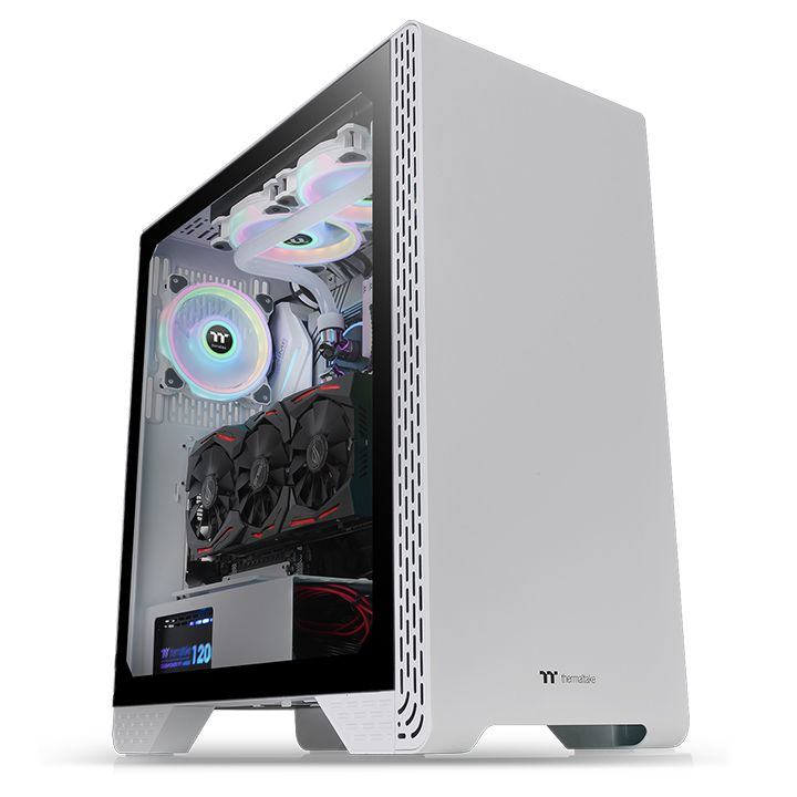 Gabinete Thermaltake S300 TG Snow Edition Mid-Tower - ATX/Micro-ATX/Mini-ITX