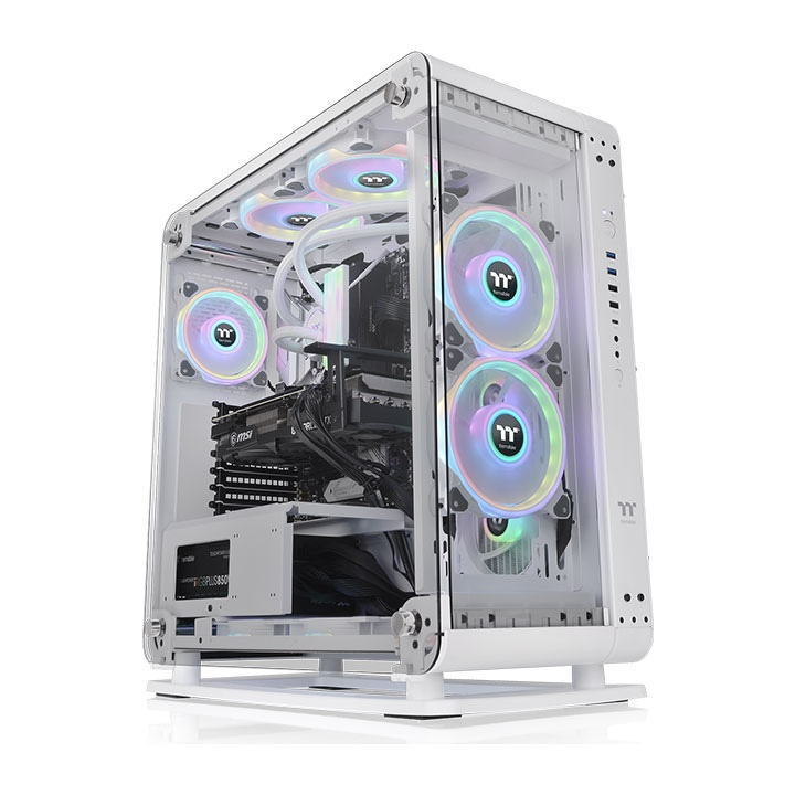 Gabinete Thermaltake Core P6 TG Snow Semi Torre - ATX/Mini-ITX/Micro-ATX