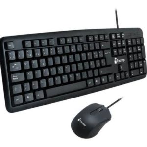 Kit de Teclado y Mouse Nextep NE-416  Negro 800 DPI 3 Botones/104 Teclas interfaz USB -
