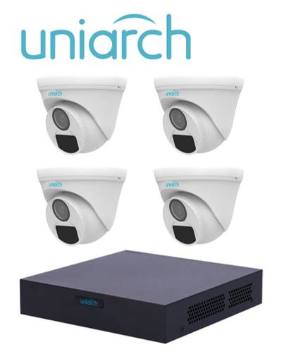 Kit de videovigilancia UNIARCH XVR301-04F/4*UAC-T112-F28 - 4
