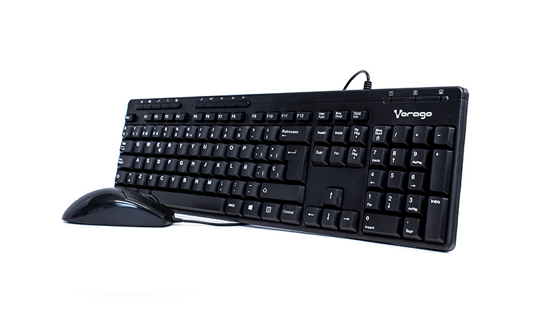 Kit de teclado y mouse VORAGO KM-104 - Estándar