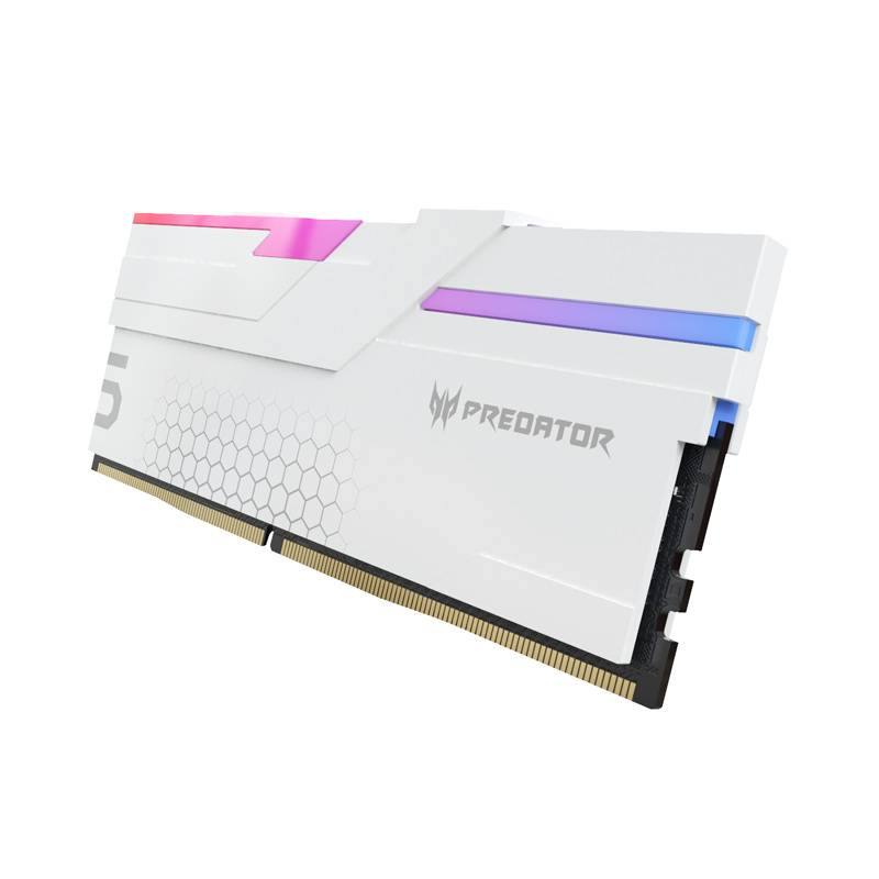 Memoria DDR5 Predator RGB modelo HERMES de 32GB (2*16GB) UDIMM 6800 MT/s BL.9BWWR.399 Color Blanco -