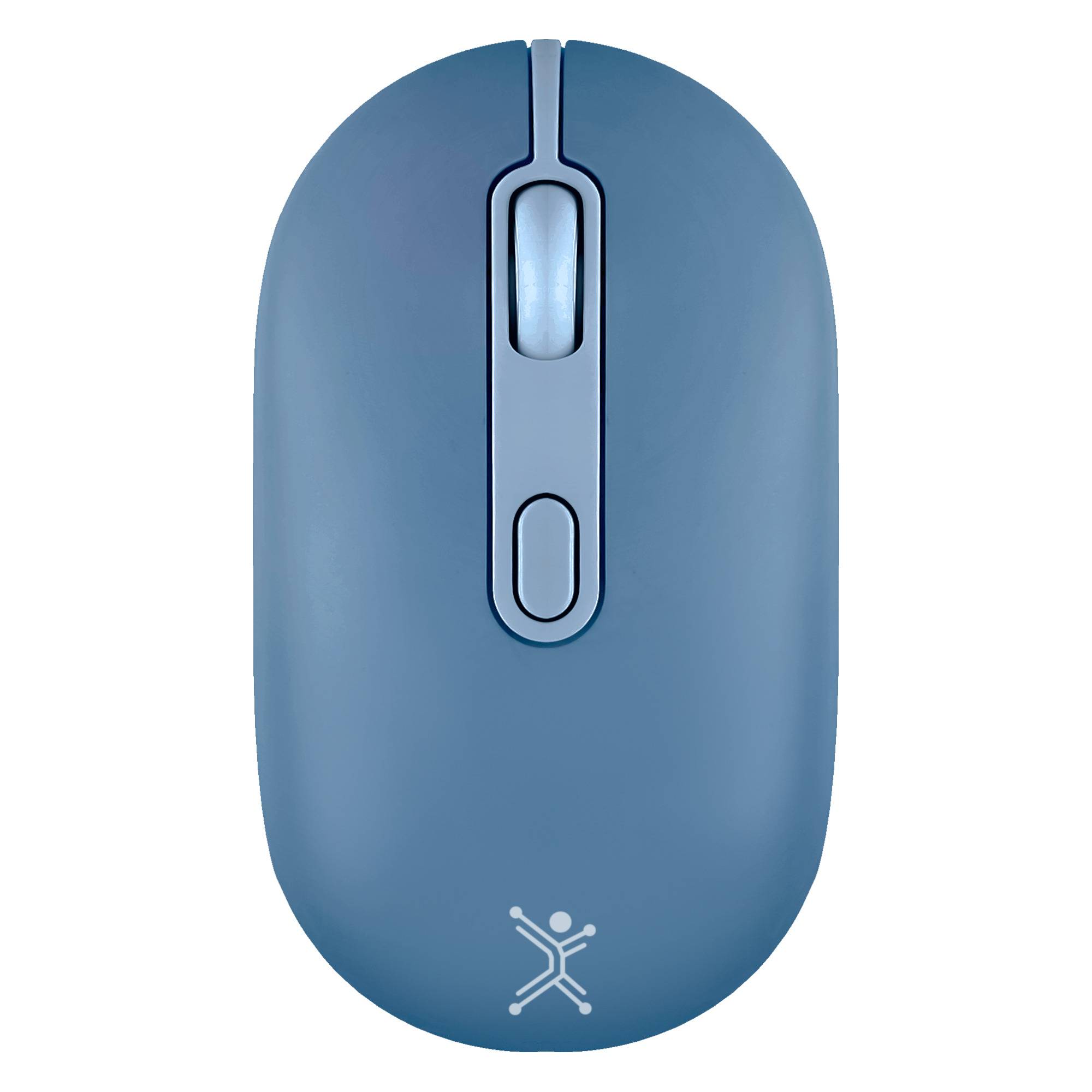Mouse Recargable 2.4GHz + Bluetooth Clic Silencioso COLORI Color Azul | PERFECT CHOICE -
