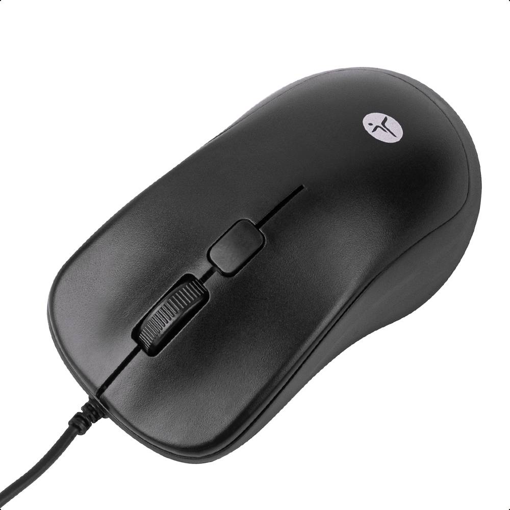 Mouse Alámbrico TZACMOA01 TechZone 1200DPI - color negro