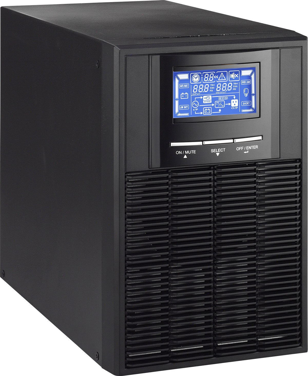 UPS Online doble conversión Monofasico torre GAMMA 1K 1000VA/900W - 3 NEMA 5-15R protegidos