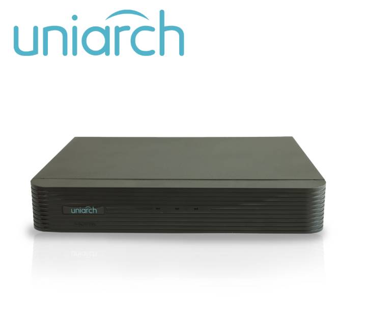 DVR Pentahíbrido Uniarch XVR-104G3 - 4 Canales Analógicos (Hasta 5MP a 20 FPS) Capacidad de 1 Disco Duro de 8 TB