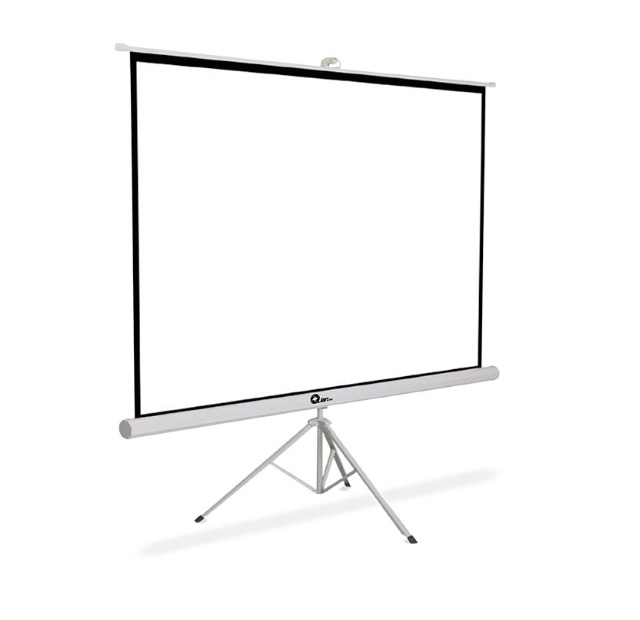 QIAN PANTALLA DE PROYECCION CON TRIPODE DIBAN 120 PULGADAS - BLANCO MATE