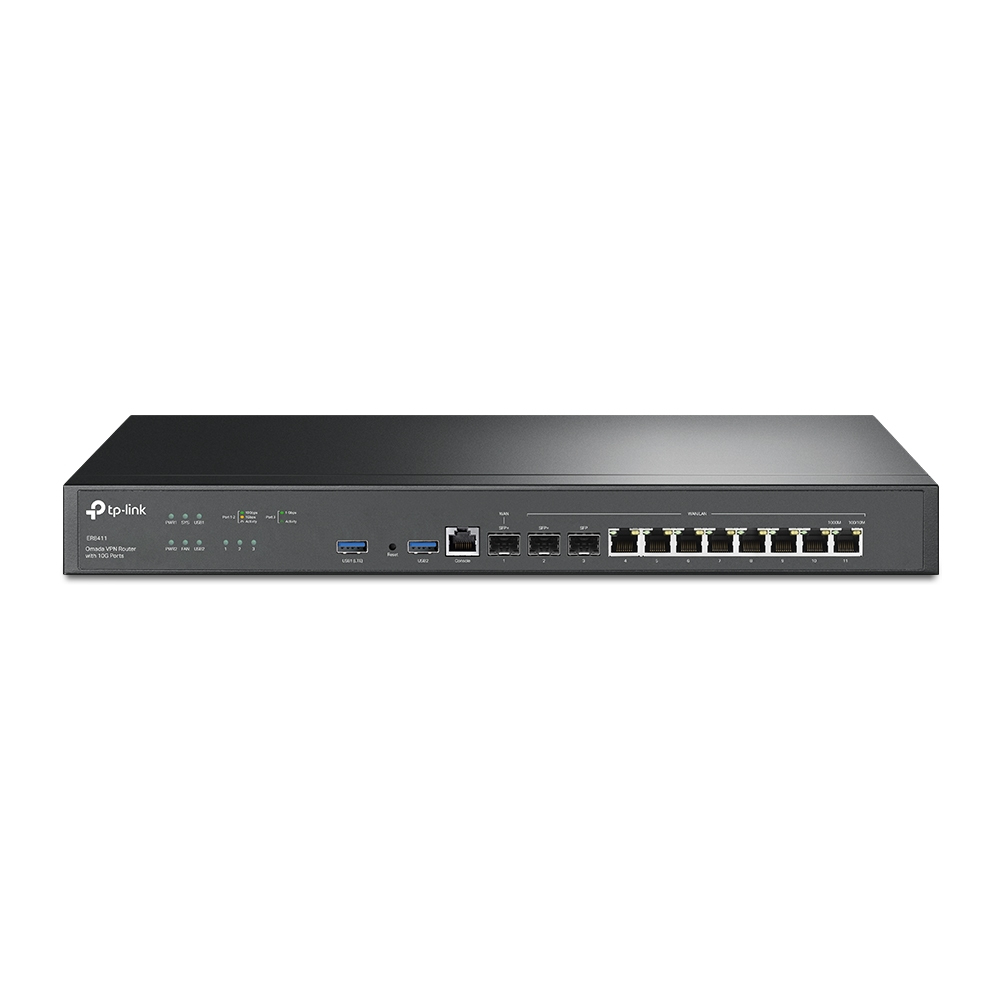 ROUTER VPN TP-LINK ER8411 OMADA CON 10 PUERTOS GE SFP+ E INTEGRADO EN OMADA SDN -