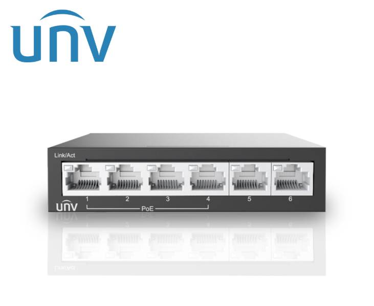 Switch POE+ 6 Fast Ethernet NSW2020-6T-POE-IN / 60W Total / No Administrable -