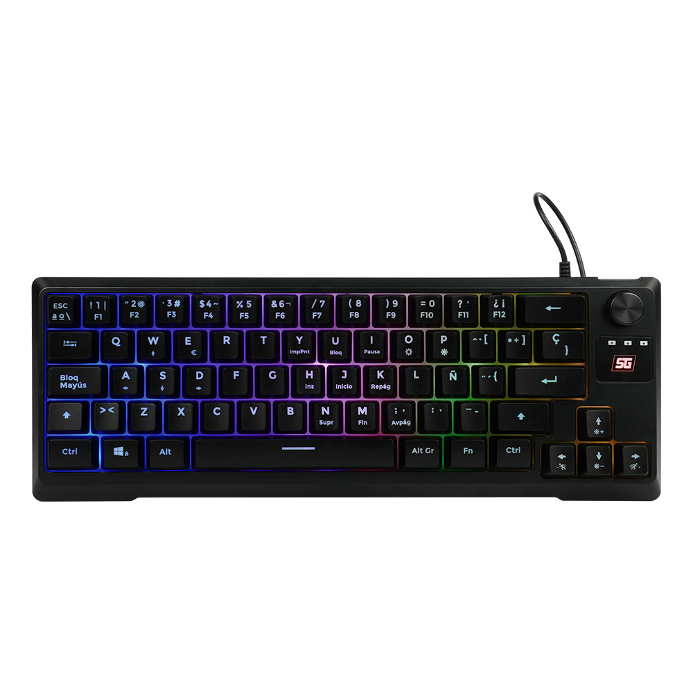 Teclado Gamer Vorago Start The Game KB-506 Tkl Factor 65 - Rgb