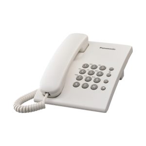Teléfono Análogo PANASONIC KX-TS500MEW - Escritorio/pared